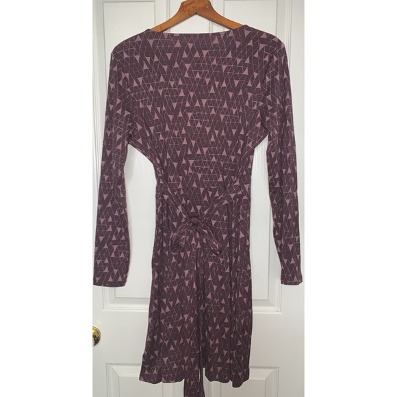 Toad & Co Plum Wrap Dress Women’s Size Large - Picture 2 of 4